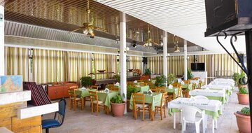 Hotel Tsampika - reštaurácia - letecký zájazd CK Turancar (Rodos, Faliraki)