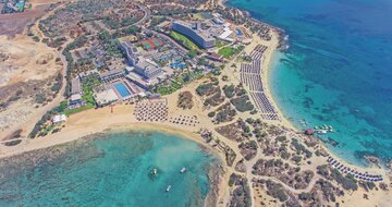 Hotel Dome Beach , Ayia Napa, Cyprus, letecky pohľad - letecký zájazd s CK Turancar