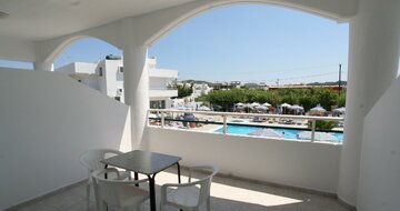 Hotel Orion - výhľad z izby - letecký zájazd CK Turancar (Rodos, Faliraki)