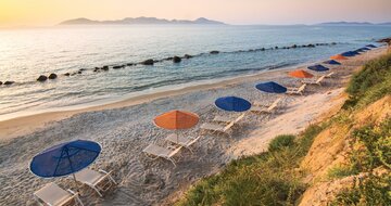 Kouros Palace hotel -  pláž - letecky zájazd CK Turancar - Mastichari, Kos