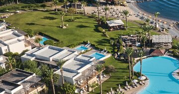 Grecotel Lux Me Kos - pohľad na hotel, bazény a pláž - letecky zájazd CK Turancar - Psalidi, Kos