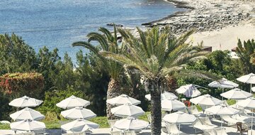 Hotel Rodos Princess - pohľad na pláž - letecký zájazd CK Turancar (Rodos, Kiotari)