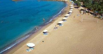 Coral Beach Hotel Resort - pláž - letecký zájazd CK Turancar - Cyprus, Coral Bay