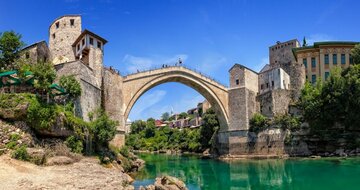 CK Turancar, autobusový poznávací zájazd, Balkán, Bosna a Hercegovina, Mostar, starý most