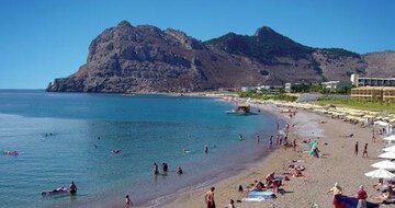 Hotel Oceanis Park - pláž - letecký zájazd CK Turancar - Ixia, Rodos