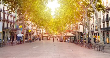 CK Turancar, Letecké poznávacie zájazdy, Španielsko, Barcelona, Girona a Montserrat s kúpaním, La Rambla