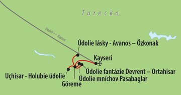 CK Turancar, Letecký poznávací zájazd, Turecko, Kappadokia alebo zem krásnych koní