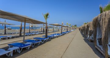 Eftalia Blue - pláž - letecký zájazd CK Turancar - Turecko, Türkler