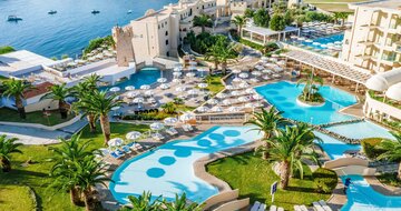 Hotel Lindos Royal Resort - hotelový rezort - letecký zájazd CK Turancar (Rodos, Vlycha-Lindos)