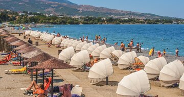 Hotel Kipriotis Village Resort - pláž - letecky zájazd CK TURANCAR (Kos - Psalidi)
