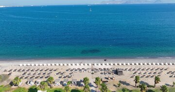 Kipriotis Village Resort – pláž – letecký zájazd CK Turancar – Kos - Psalidi