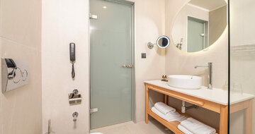 Hotel D´Andrea Mare beach - kúpelňa - letecký zájazd CK Turancar (Ialyssos, Rodos)