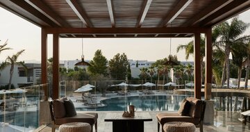 Hotel Port Royal Villas - terasa - letecký zájazd CK Turancar (Rodos, Kolymbia)
