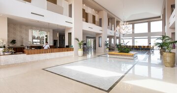 Hotel Kresten Royal Euphoria - vstupná hala s recepciou - letecký zájazd CK Turancar (Rodos, Kallithea)