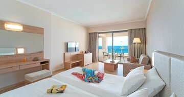 Hotel Kresten Royal Euphoria - superior dvojlôžková izba s výhľadom na more - letecký zájazd CK Turancar (Rodos, Kallithea)