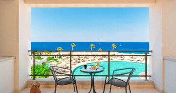 Hotel Kresten Royal Euphoria - výhľad z izby - letecký zájazd CK Turancar (Rodos, Kallithea)