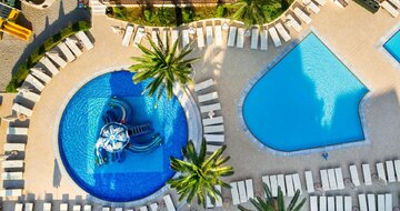 Hotel Sun Beach Resort - bazény - letecký zájazd CK Turancar (Ialyssos, Rodos)