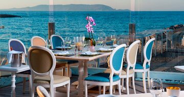 Knossos Beach Bungalows Suites - á la carte reštaurácia - letecký zájazd CK Turancar - Kréta, Kokkini Hani 