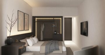 Hotel Esperides Beach Resort - dvojlôžková izba s výhľadom na more - letecký zájazd CK Turancar - Faliraki, Rodos