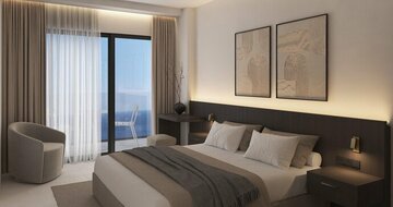 Hotel Esperides Beach Resort - dvojlôžková izba s výhľadom na more - letecký zájazd CK Turancar - Faliraki, Rodos