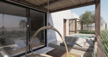 Theros All Suite Hotel - suita s jacuzzi - letecky zájazd CK Turancar - Lambi, Kos