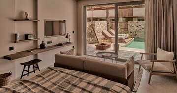 Theros All Suite Hotel - suita s bazénom - letecky zájazd CK Turancar - Lambi, Kos