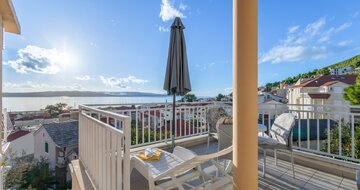 Apartmány Jakeševič - terasa - autobusový zájazd CK Turancar - Chorvátsko, Baška Voda