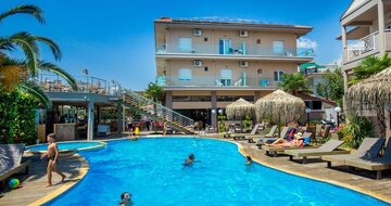 Hotel Potos - exteriér - autobusový zájazd CK Turancar - Grécko, Thasos, Limenariaria