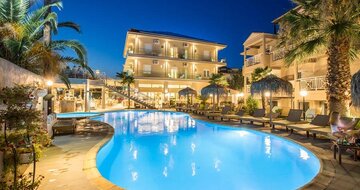 Hotel Potos - exteriér - autobusový zájazd CK Turancar - Grécko, Thasos, Limenariaria