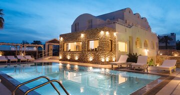 Hotel Iliada Odysseas - Santorini - exteriér - bazén -  letecký zájazd CK TURANCAR