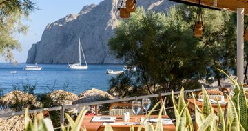 Hotel Kamari beach - Santorini - reštaurácia -  letecký zájazd CK TURANCAR