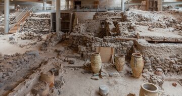 Santorini - nálezisko Akrotiri - letecký poznávací zájazd CK TURANCAR