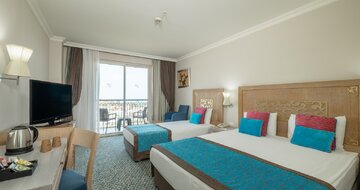 Crystal Family - izba s bočným výhľadom na more - letecký zájazd CK Turancar - Turecko, Belek