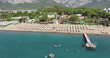 Club Boran Mare Beach - pláž - letecký zájazd CK Turancar - Turecko, Kemer