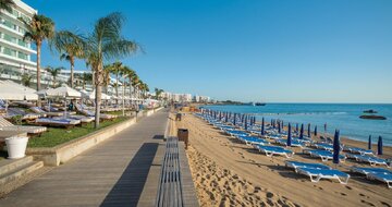 Vrissiana Beach – pláž– letecký zájazd CK Turancar – Cyprus, Protaras