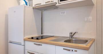 Villa Lana - kuchynský kút - autobusový zájazd CK Turancar - Chorvátsko, Omiš, Nemira