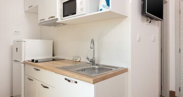 Villa Lana - kuchynský kút - autobusový zájazd CK Turancar - Chorvátsko, Omiš, Nemira