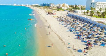 El Mehdi Beach Resort – pláž – letecký zájazd CK Turancar – Tunisko, Mahdia
