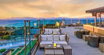 Kipriotis Panorama Hotel & Suites – terasa – letecký zájazd CK Turancar – Kos - Psalidi