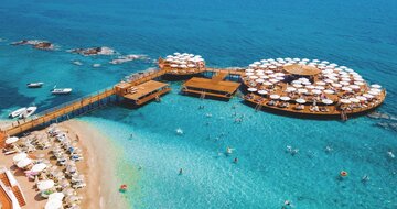 Salamis Bay Conti – pláž – letecký zájazd CK Turancar – Severný Cyprus - Famagusta