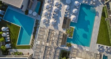 Atlantica Amalthia Beach Resort- letecký záber- letecký zájazd CK Turancar - Kréta, Karvos