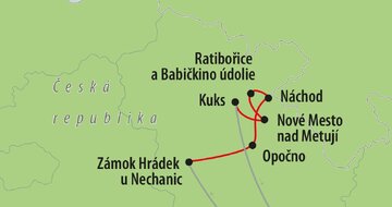 Autobusový poznávací zájazd CK Turacar, Česká Republika, Tajomstvá Královohradecka