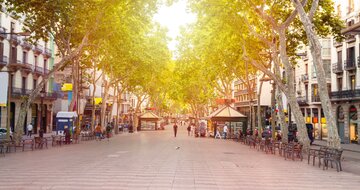 CK Turancar, Letecký poznávací zájazd, Španielsko, Barcelona, ulica La Rambla