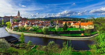 CK Turancar, autobusový poznávací zájazd, Česko a Rakúsko, Český Krumlov, Panoráma mesta