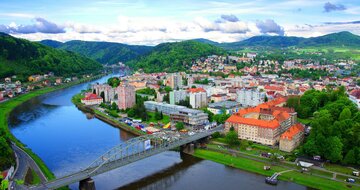 CK Turancar, autobusový poznávací zájazd, Česko a Nemecko, Děčín - panoráma mesta