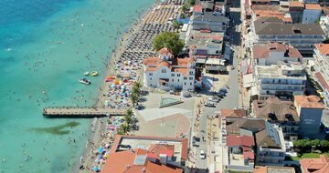 Paralia-panoráma - autobusová doprava CK Turancar (Paralia - Olympská riviéra)