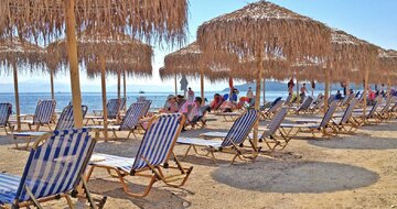 Hotel Messonghi Beach - pláž - letecký zájazd CK Turancar - Korfu, Messonghi
