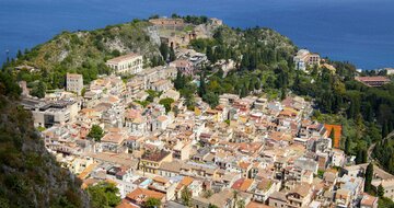 CK Turancar, Letecký poznávací zájazd, Sicília, Taormina