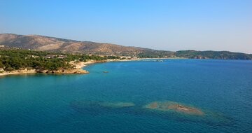 Hotel Asterias - pláž -letecký zájazd CK Turancar (Thassos Limenaria)