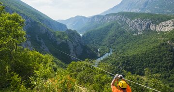 hotel Brzet - zipline za Omišom - autobusový zájazd CK Turancar - Chorvátsko - Omiš